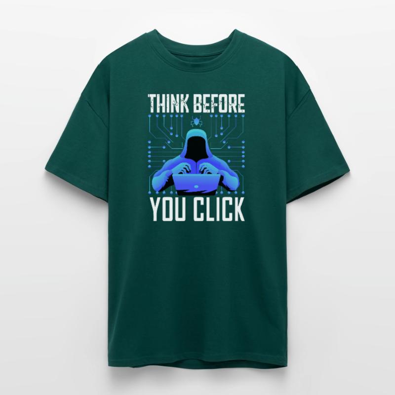 Hacker Hacking Programmer Linux Cybersecurity Data Unisex Oversized Heavyweight T-shirt