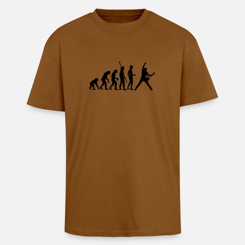 evolution_guitar_112013_a_1c - T-shirt unisexe oversize épais - toffee