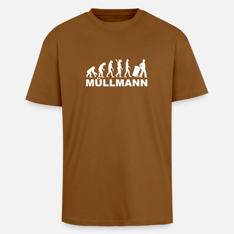 Müllmann - Oversized Heavyweight Unisex T-Shirt - Toffee