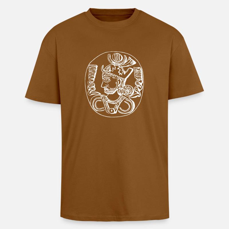 Kavadh - T-shirt unisexe oversize épais - toffee