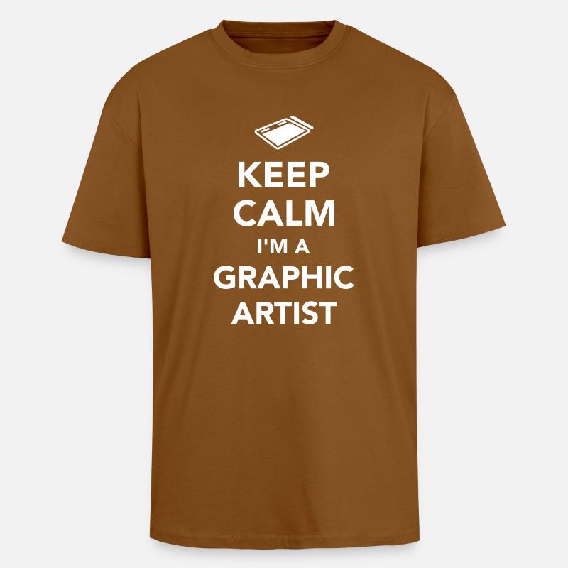 Grafiker - Oversized Heavyweight Unisex T-Shirt - Toffee