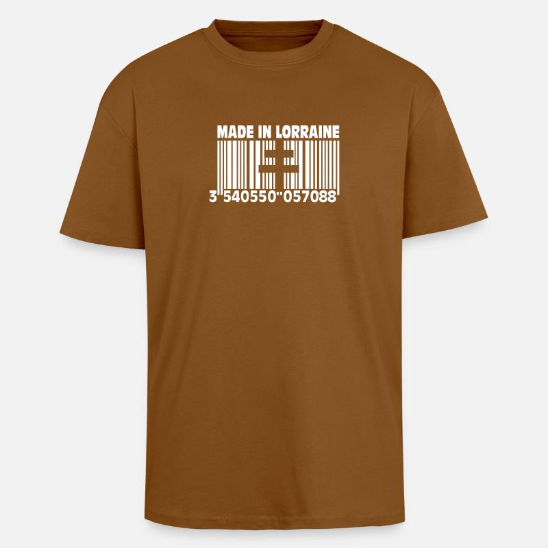 Made in Lothringen II - Oversized Heavyweight Unisex T-Shirt - Toffee