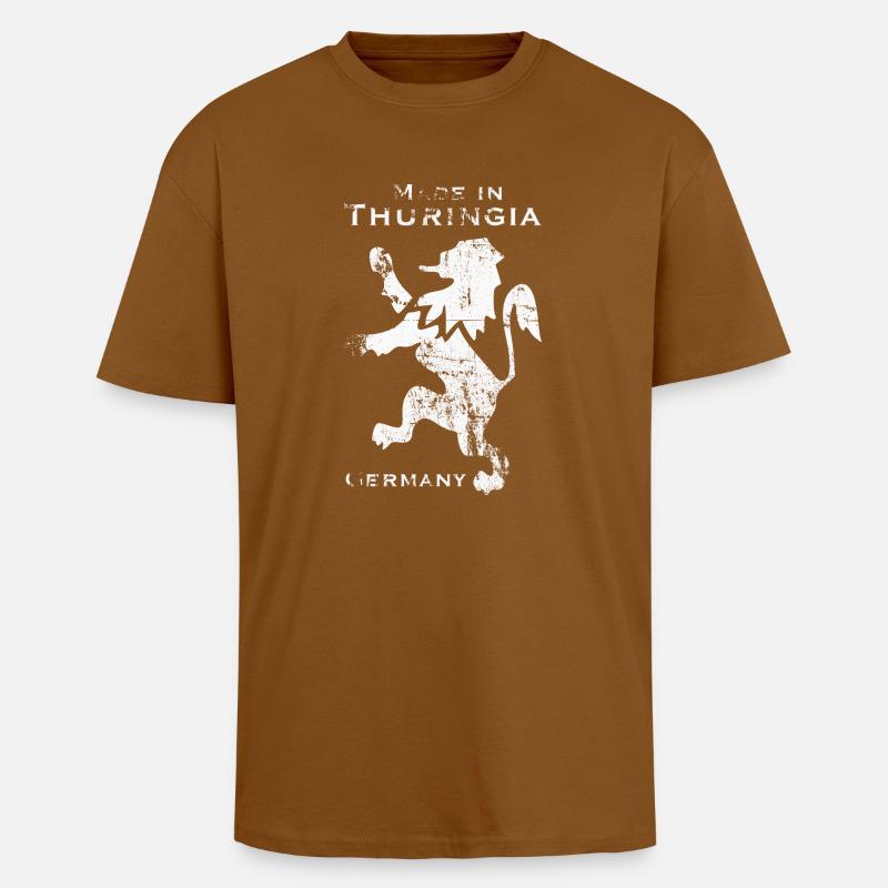 Made in Thuringia - Oversized Heavyweight Unisex T-Shirt - Toffee