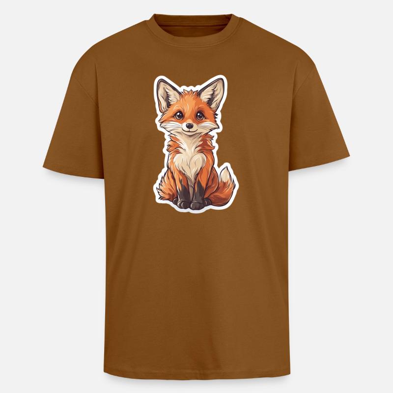 Fuchs - Oversized Heavyweight Unisex T-Shirt - Toffee