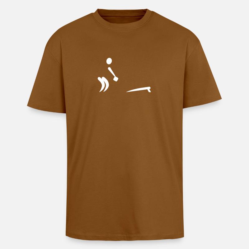 Cornhole - Oversized Heavyweight Unisex T-Shirt - Toffee