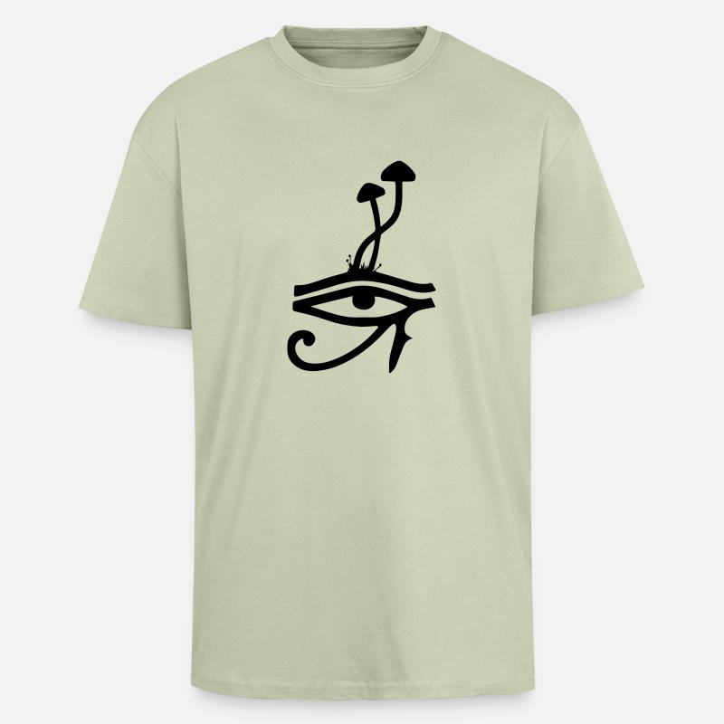 Hyperraum - Oversized Heavyweight Unisex T-Shirt - Leichtes Salbeigrün 