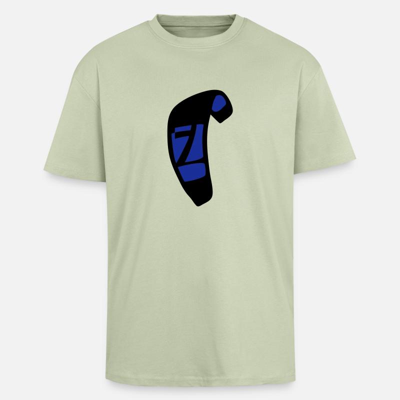 kite_n7_vec_2 de - Oversized Heavyweight Unisex T-Shirt - Leichtes Salbeigrün 