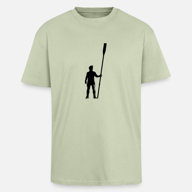 Puller - T-shirt unisexe oversize épais - vert sauge léger 
