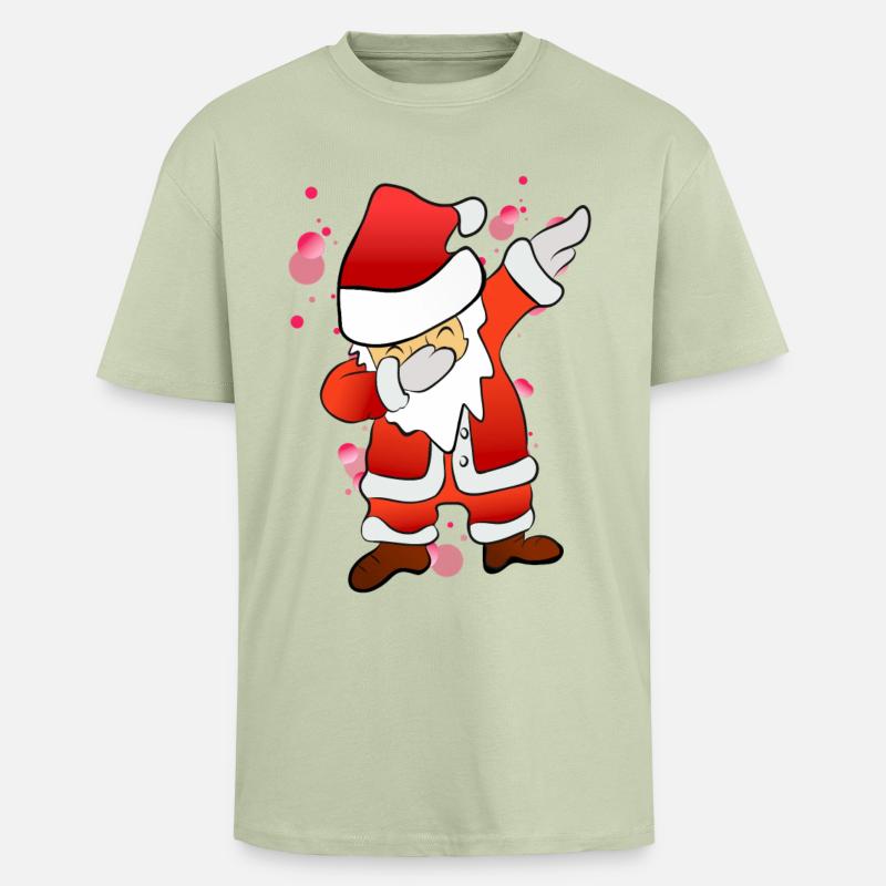 Dabbing Nicholas - Unisex Oversized Heavyweight T-shirt - soft salvia
