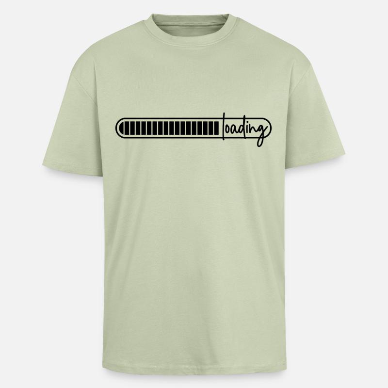 loading bar - loading - loading - Unisex Oversized Heavyweight T-shirt - soft salvia 