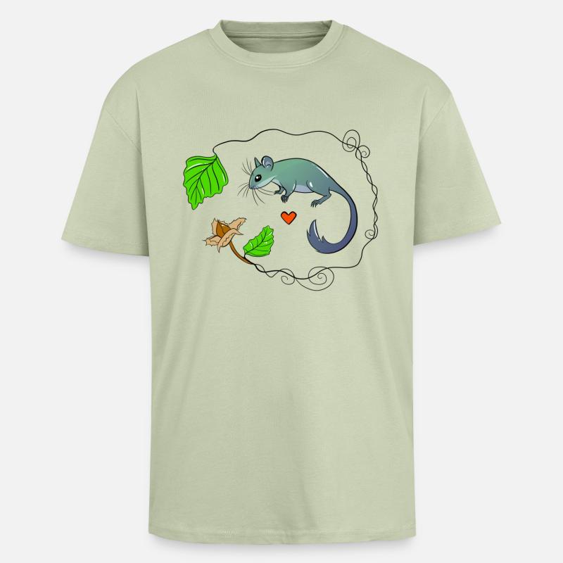 Siebenschläfer - Oversized Heavyweight Unisex T-Shirt - Leichtes Salbeigrün 
