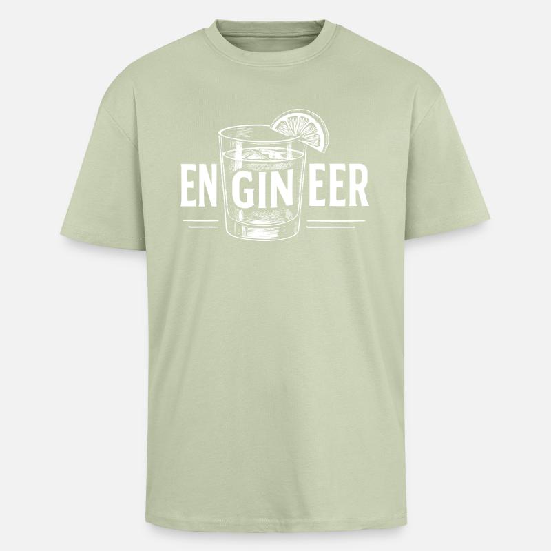 Engineer: Perfekte Geschenkidee für Ingenieure - Oversized Heavyweight Unisex T-Shirt - Leichtes Salbeigrün