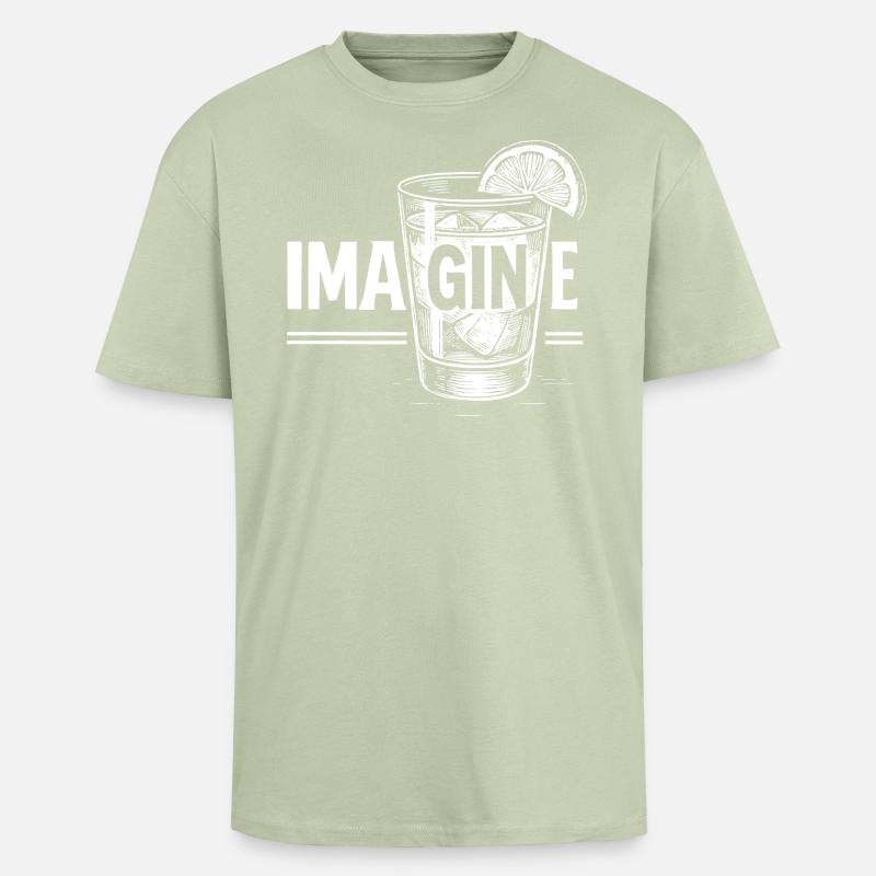 Imagine: Perfekte Geschenkidee! - Oversized Heavyweight Unisex T-Shirt - Leichtes Salbeigrün 