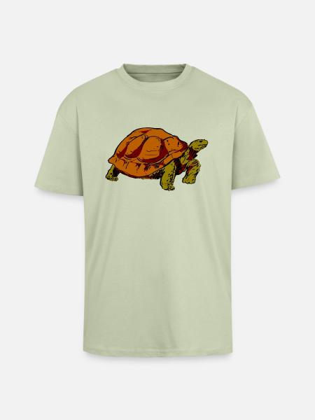 turtle - Unisex Oversized Heavyweight T-shirt - soft salvia 