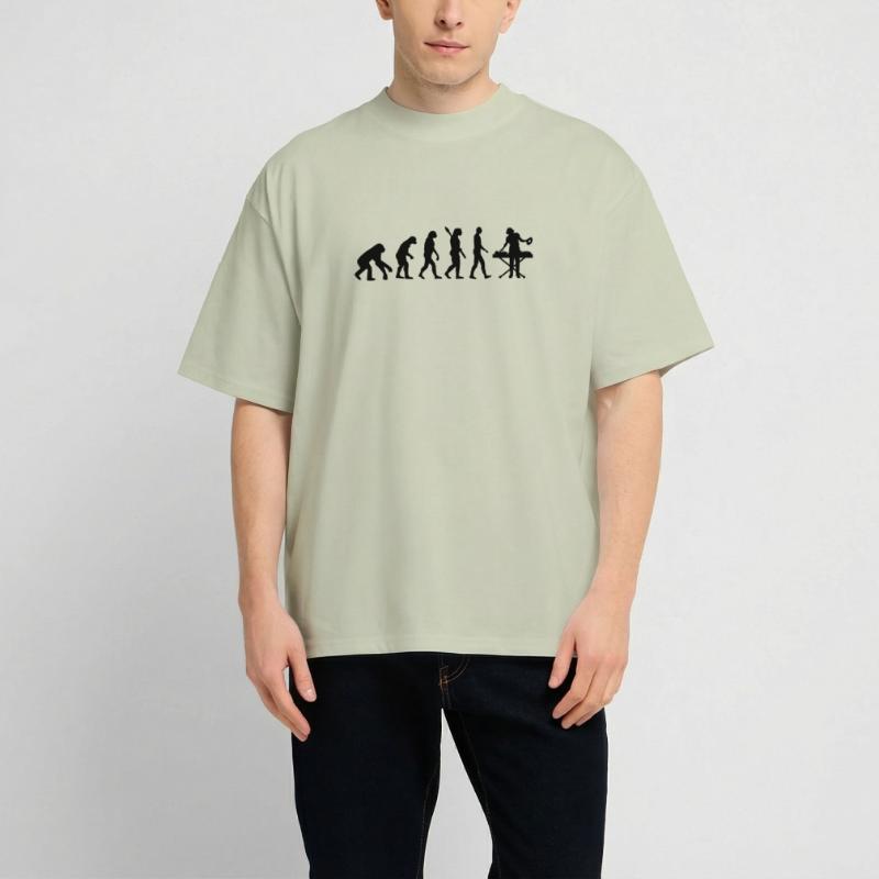 évolution DEEJAY DJ DJING b T-shirt unisexe oversize épais