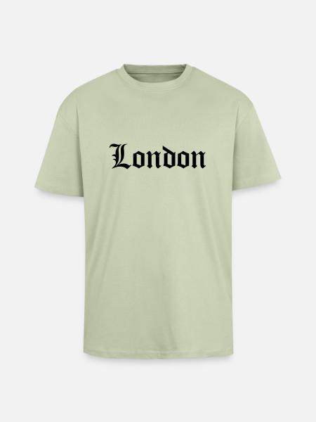 Old London - T-shirt unisexe oversize épais - vert sauge léger
