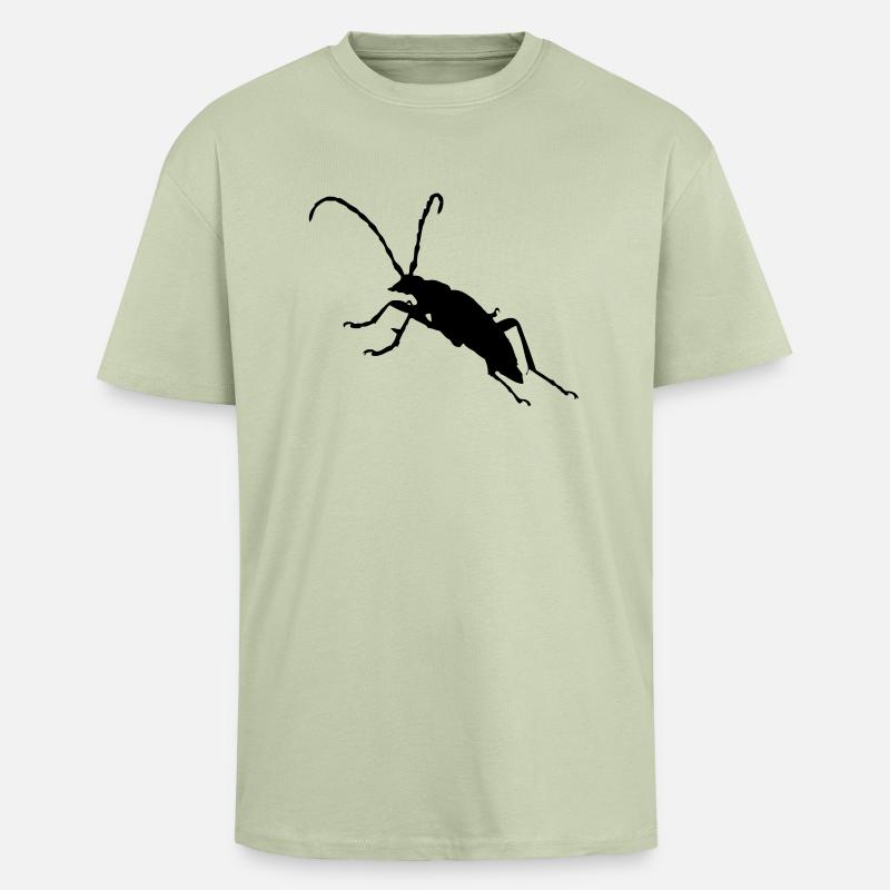 Käfer Bug - Oversized Heavyweight Unisex T-Shirt - Leichtes Salbeigrün 