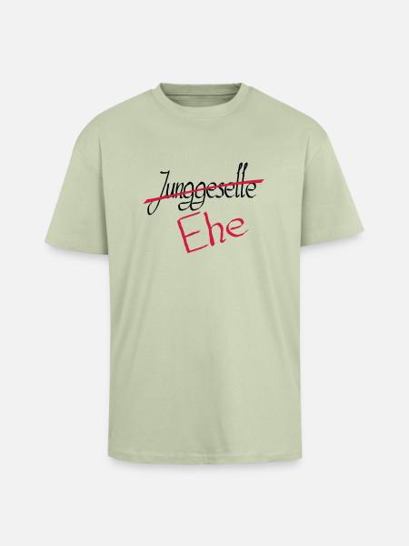 junggeselle 2 - Oversized Heavyweight Unisex T-Shirt - Leichtes Salbeigrün