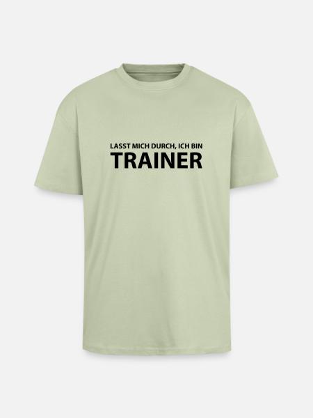 trainer - Oversized Heavyweight Unisex T-Shirt - Leichtes Salbeigrün 