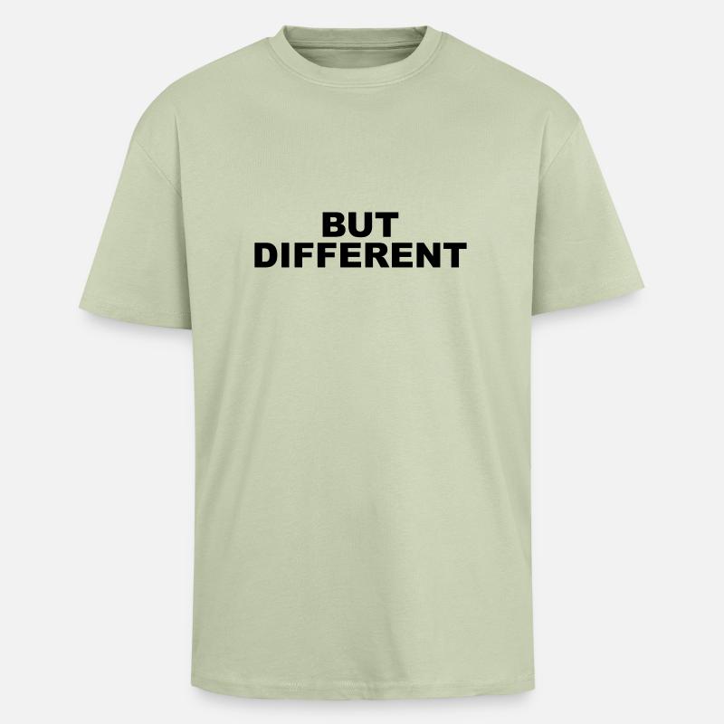 Same Same but different - Oversized Heavyweight Unisex T-Shirt - Leichtes Salbeigrün 