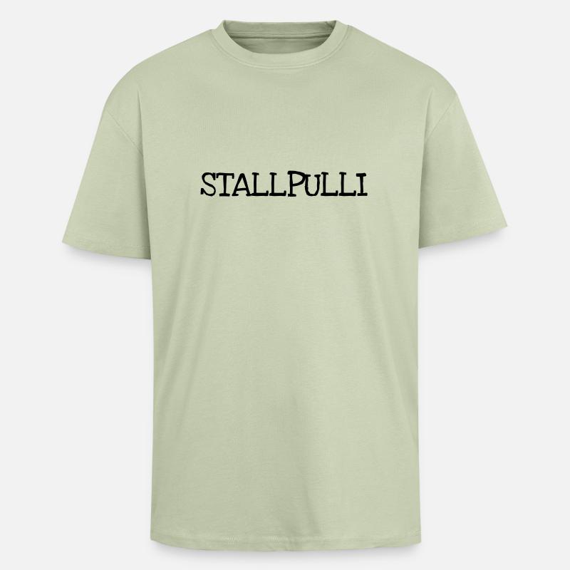 Stallpulli stallpulli - T-shirt unisexe oversize épais - vert sauge léger 