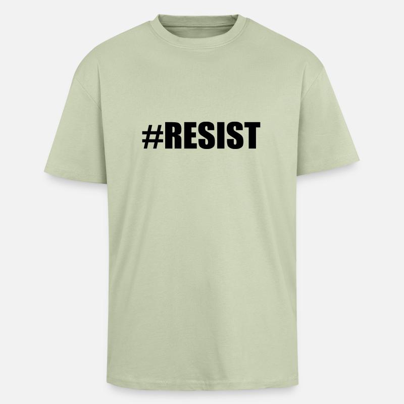 Resist - Unisex Oversized Heavyweight T-shirt - soft salvia 