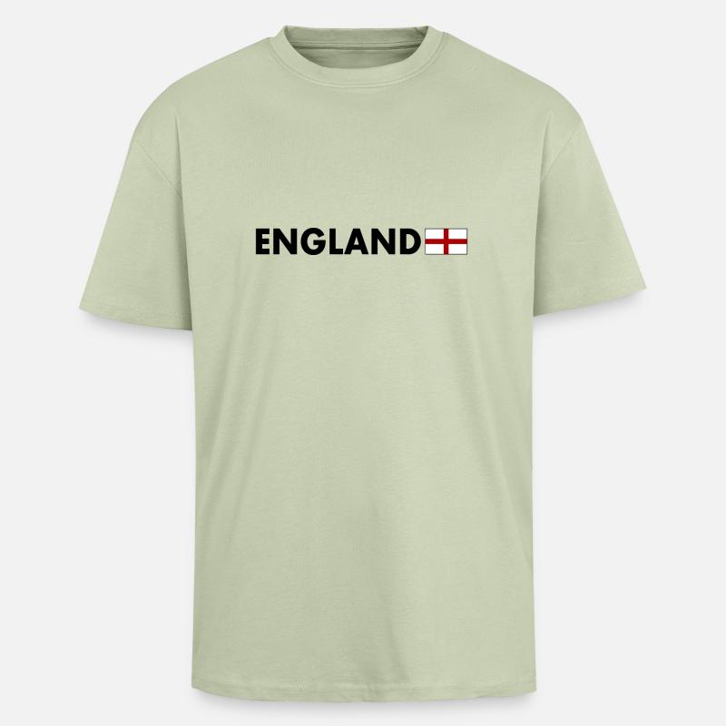 angleterre - T-shirt unisexe oversize épais - vert sauge léger