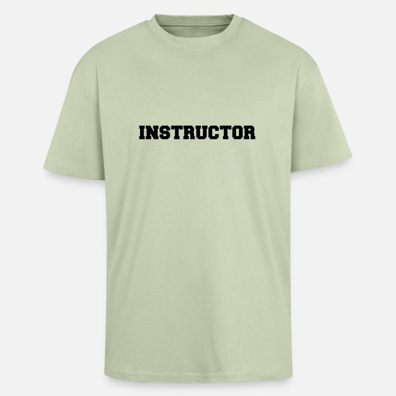 Instructor - Oversized Heavyweight Unisex T-Shirt - Leichtes Salbeigrün 