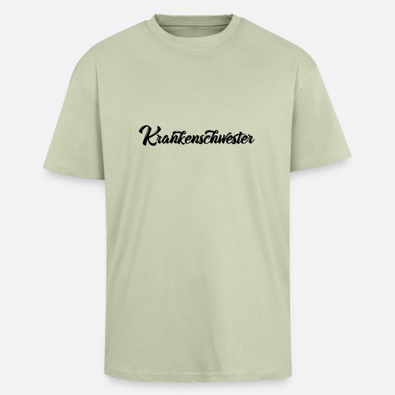 Krankenschwester - Oversized Heavyweight Unisex T-Shirt - Leichtes Salbeigrün 
