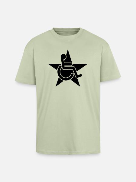 Rolli - Oversized Heavyweight Unisex T-Shirt - Leichtes Salbeigrün 