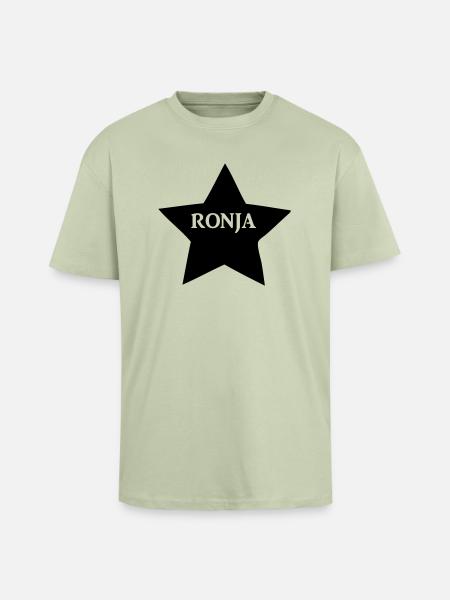 ronja - Oversized Heavyweight Unisex T-Shirt - Leichtes Salbeigrün