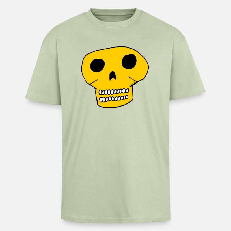 Totenkopf - Schädel - Oversized Heavyweight Unisex T-Shirt - Leichtes Salbeigrün
