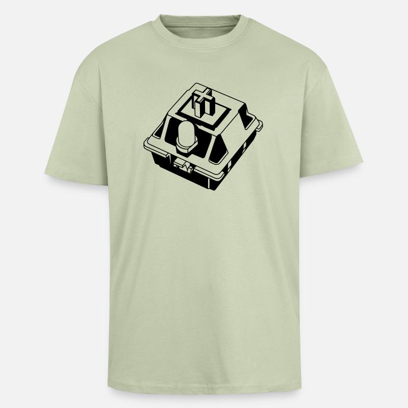 Mechanical Keyboard Switch - Oversized Heavyweight Unisex T-Shirt - Leichtes Salbeigrün 