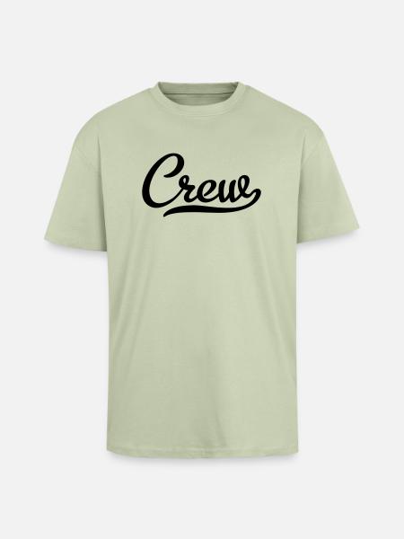 Crew - Unisex Oversized Heavyweight T-shirt - soft salvia