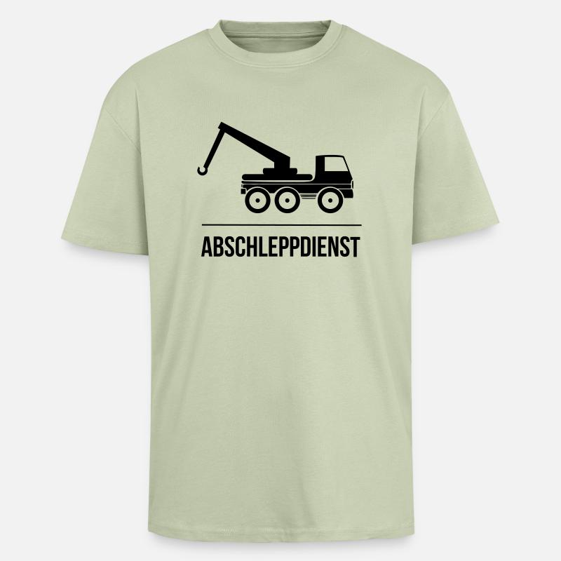 Abschleppdienst - Oversized Heavyweight Unisex T-Shirt - Leichtes Salbeigrün 