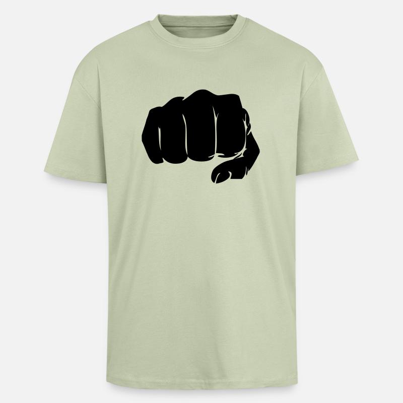 faust_01 - Oversized Heavyweight Unisex T-Shirt - Leichtes Salbeigrün 