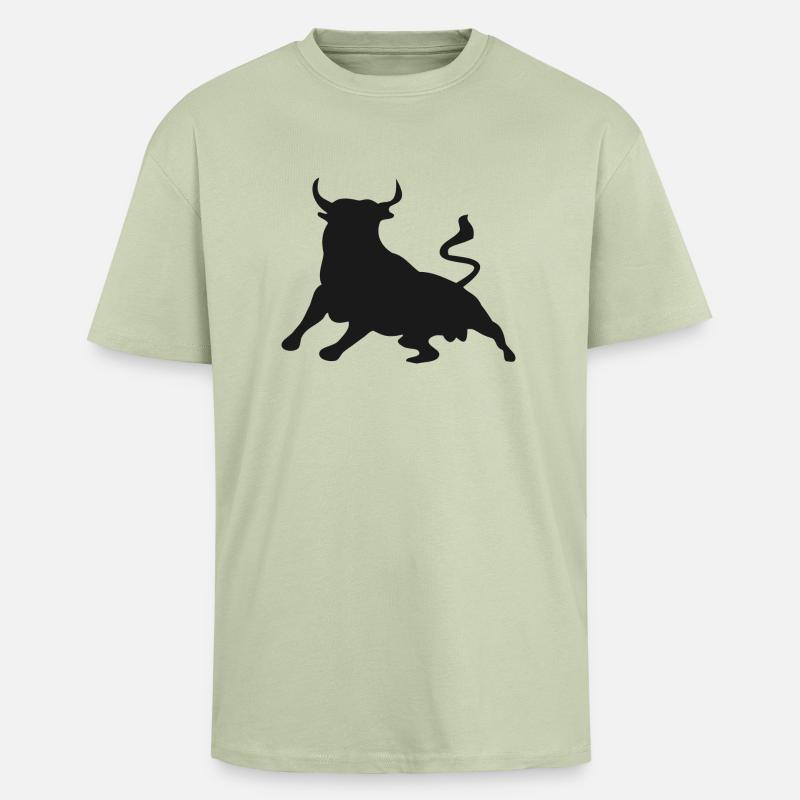 bull - Unisex Oversized Heavyweight T-shirt - soft salvia 