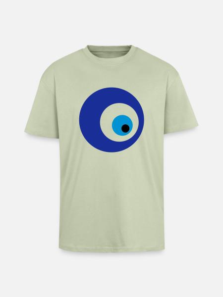 mavi boncuk - Oversized Heavyweight Unisex T-Shirt - Leichtes Salbeigrün