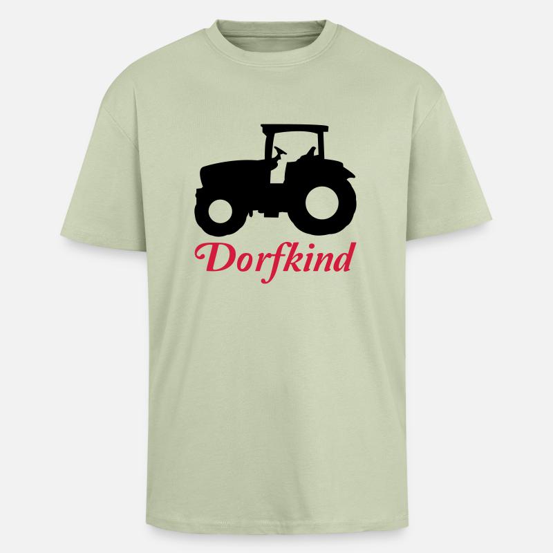 traktor2 - Oversized Heavyweight Unisex T-Shirt - Leichtes Salbeigrün 
