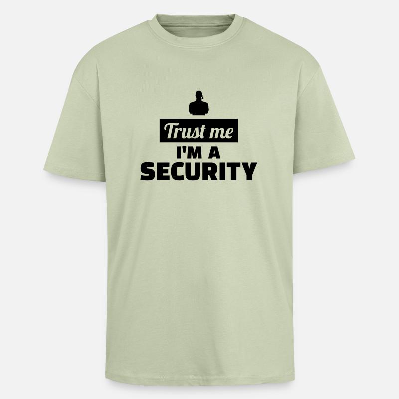Security - Oversized Heavyweight Unisex T-Shirt - Leichtes Salbeigrün