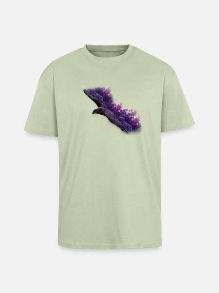 Eagle with smoke - Unisex Oversized Heavyweight T-shirt - soft salvia