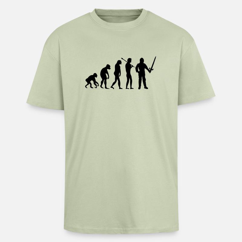 ritter_evolution - T-shirt unisexe oversize épais - vert sauge léger 