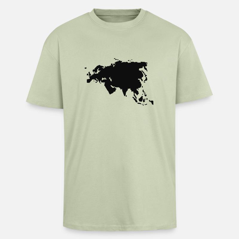 Eurasien - Oversized Heavyweight Unisex T-Shirt - Leichtes Salbeigrün 