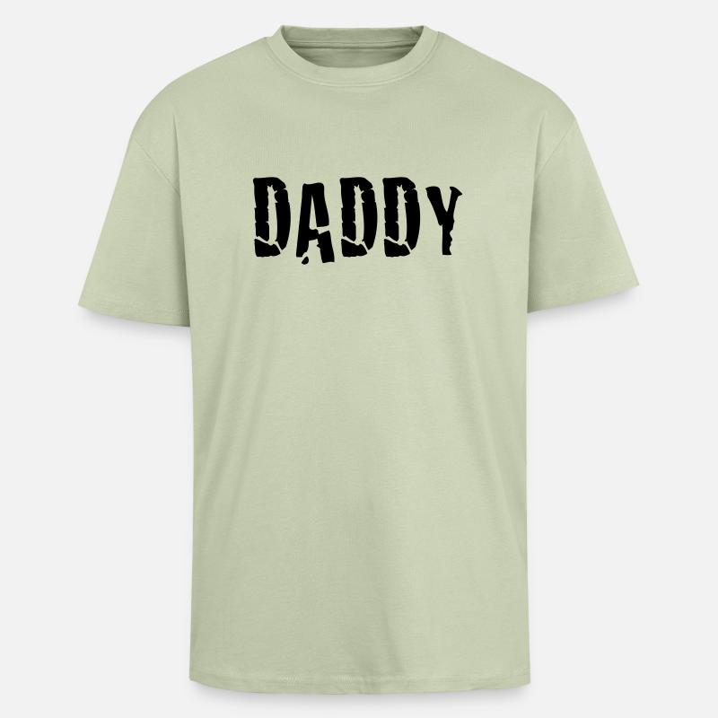 daddy - Oversized Heavyweight Unisex T-Shirt - Leichtes Salbeigrün 