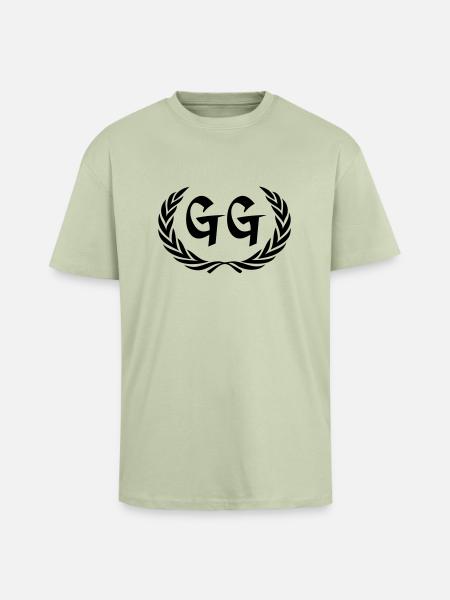 gg - T-shirt unisexe oversize épais - vert sauge léger