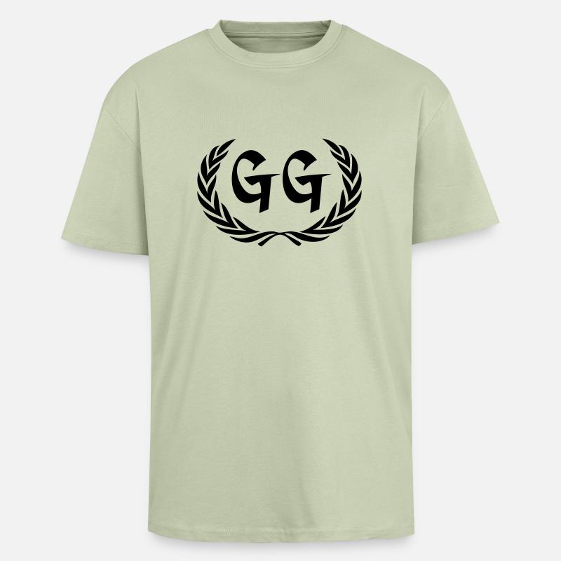 gg - Unisex Oversized Heavyweight T-shirt - soft salvia 