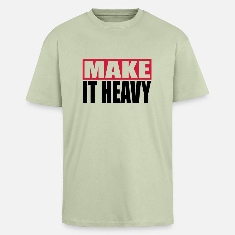 overtrain - Oversized Heavyweight Unisex T-Shirt - Leichtes Salbeigrün