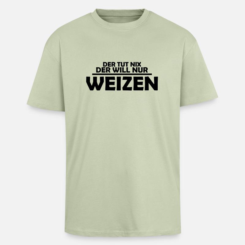 weizen - Oversized Heavyweight Unisex T-Shirt - Leichtes Salbeigrün 