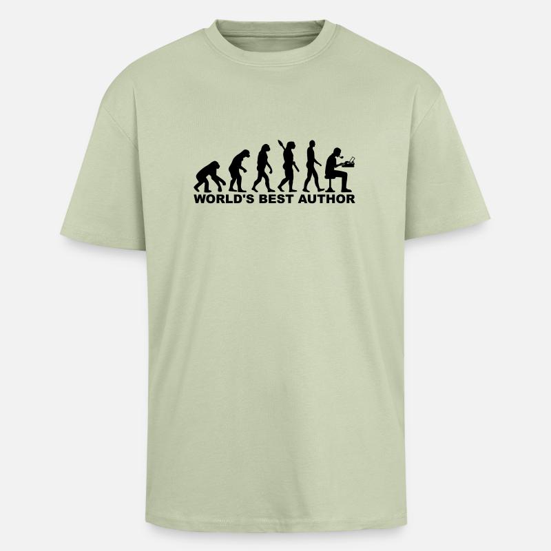 Author - Unisex Oversized Heavyweight T-shirt - soft salvia 