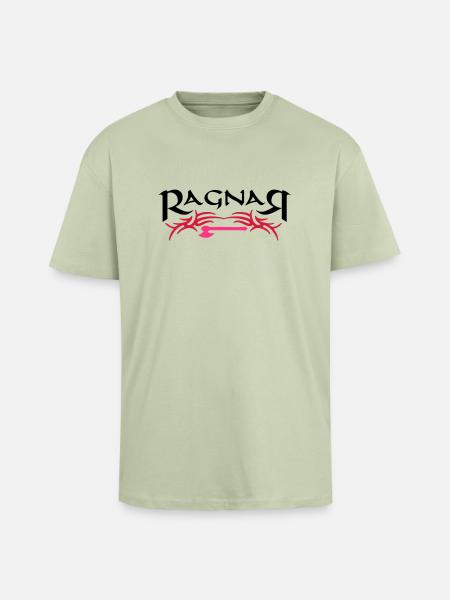 Ragnar_1 - Oversized Heavyweight Unisex T-Shirt - Leichtes Salbeigrün